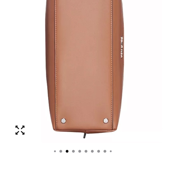 Calvin Klein Brown Women's Tote Bag Bianca Triple Compartment Convertible Satche - Picture 10 of 11